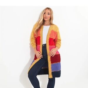 Joe Browns Rainbow Stripe Cardigan 🌈 US 10